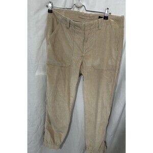 Banana Republic Women’s Corduroy’s Size 10 Beige Pants Zipper Cotton Blend